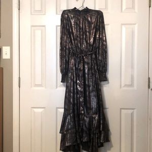 Gibson Latimer Rose Gold and Black Glittery Dress